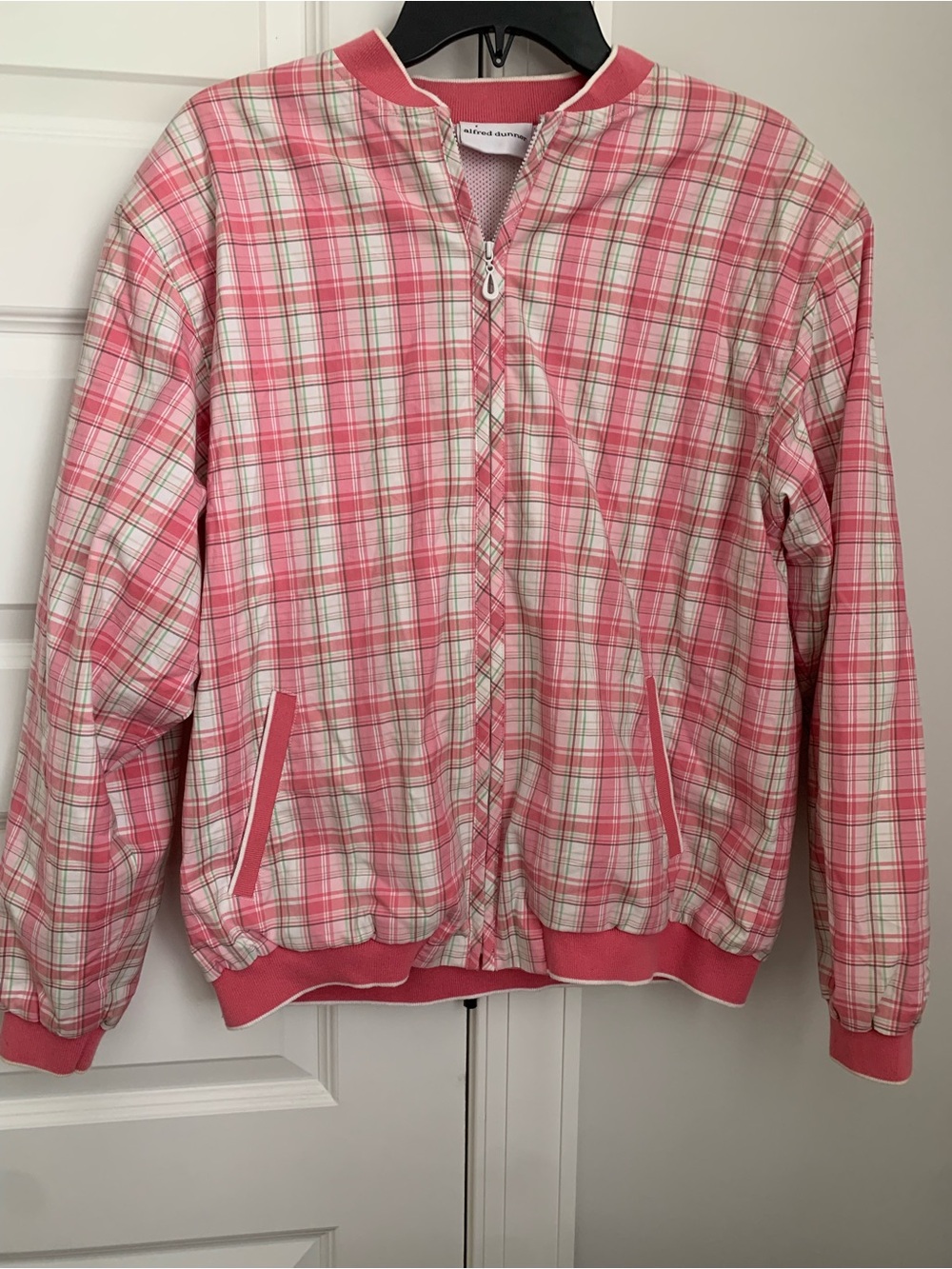 Pink Plaid Bomber Jacket - Unbranded